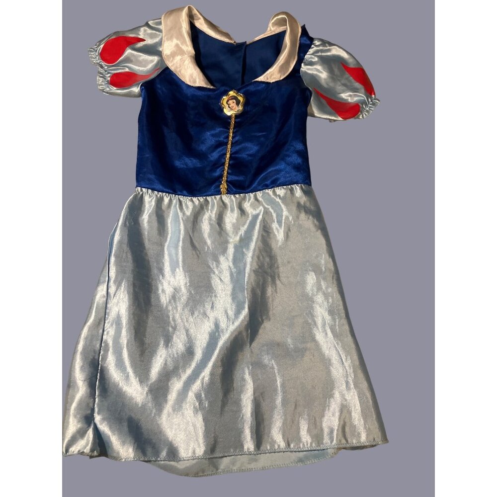 Disney Snow White Kids Costume Size 4-6X Blue/White Dress For Little Princesses